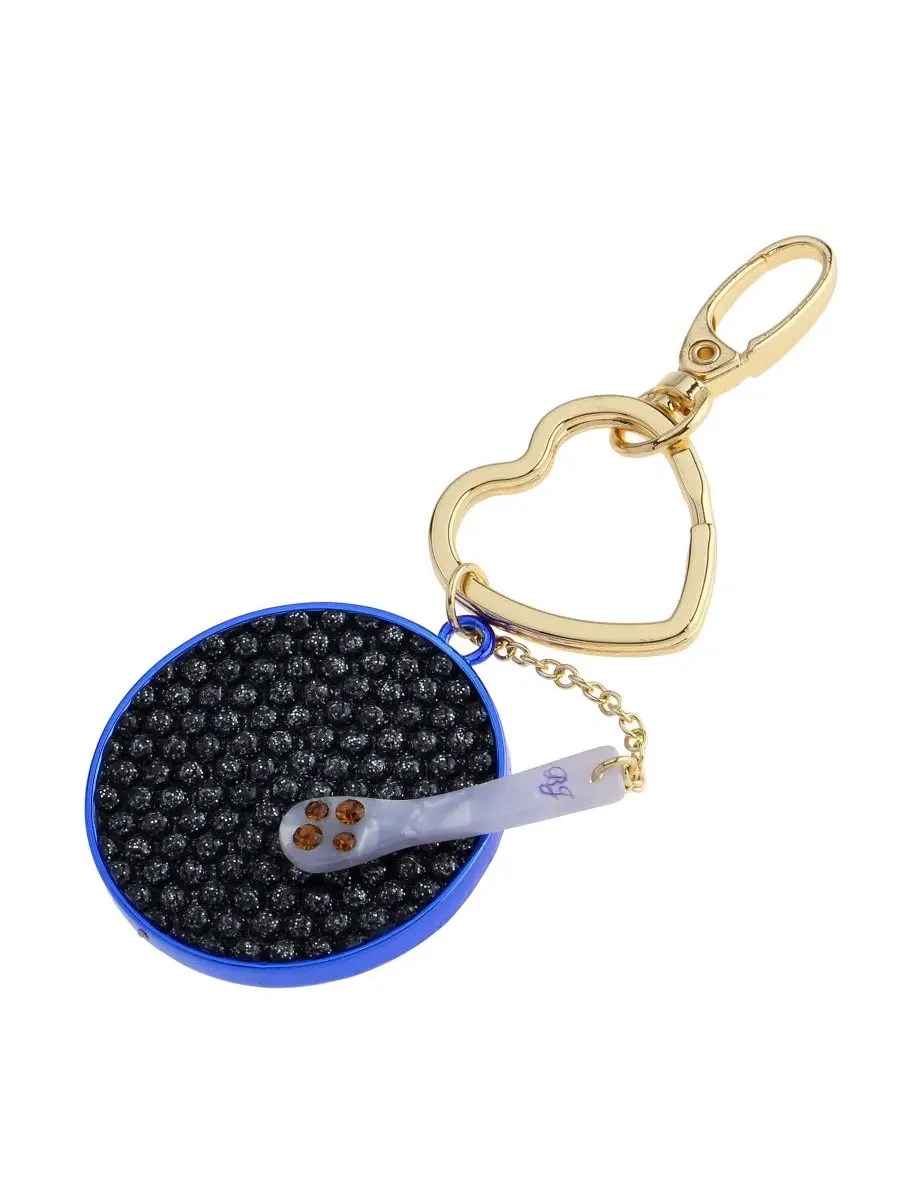 Подвеска с сердцем и икрой Faux-Stone Caviar Charms Betsey Johnson — изображение 4 из 4, оттенок золотистый/синий