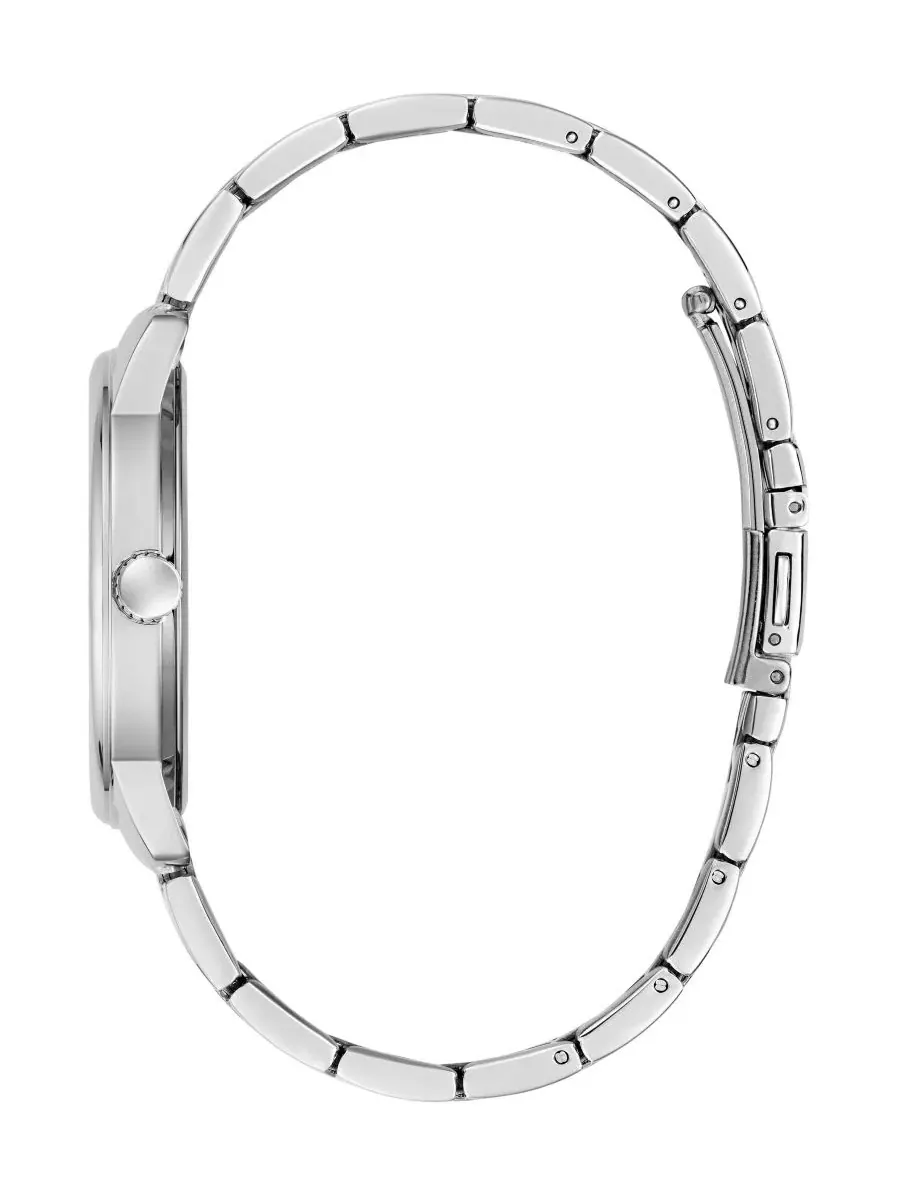 Мужские наручные часы GUESS, серебристые — изображение 3 из 5, оттенок серебряный