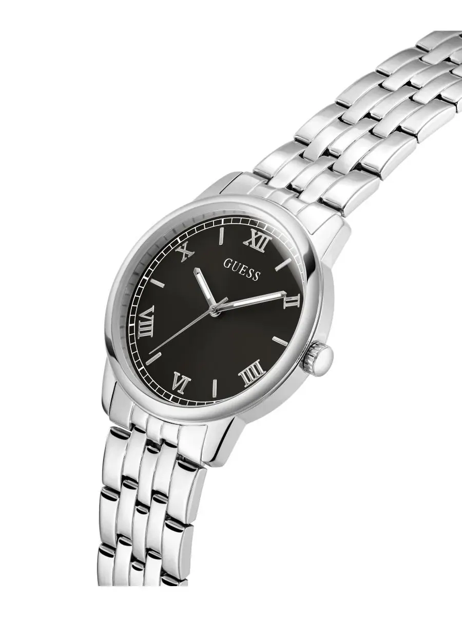 Мужские наручные часы GUESS, серебристые — изображение 4 из 5, оттенок серебряный