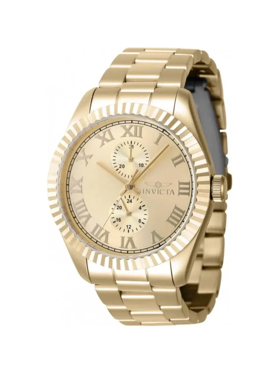 Мужские часы Specialty Quartz Chronograph Gold Dial Invicta — изображение 2 из 3, оттенок золото