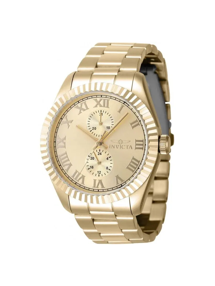 Мужские часы Specialty Quartz Chronograph Gold Dial Invicta — изображение 3 из 3, оттенок золото