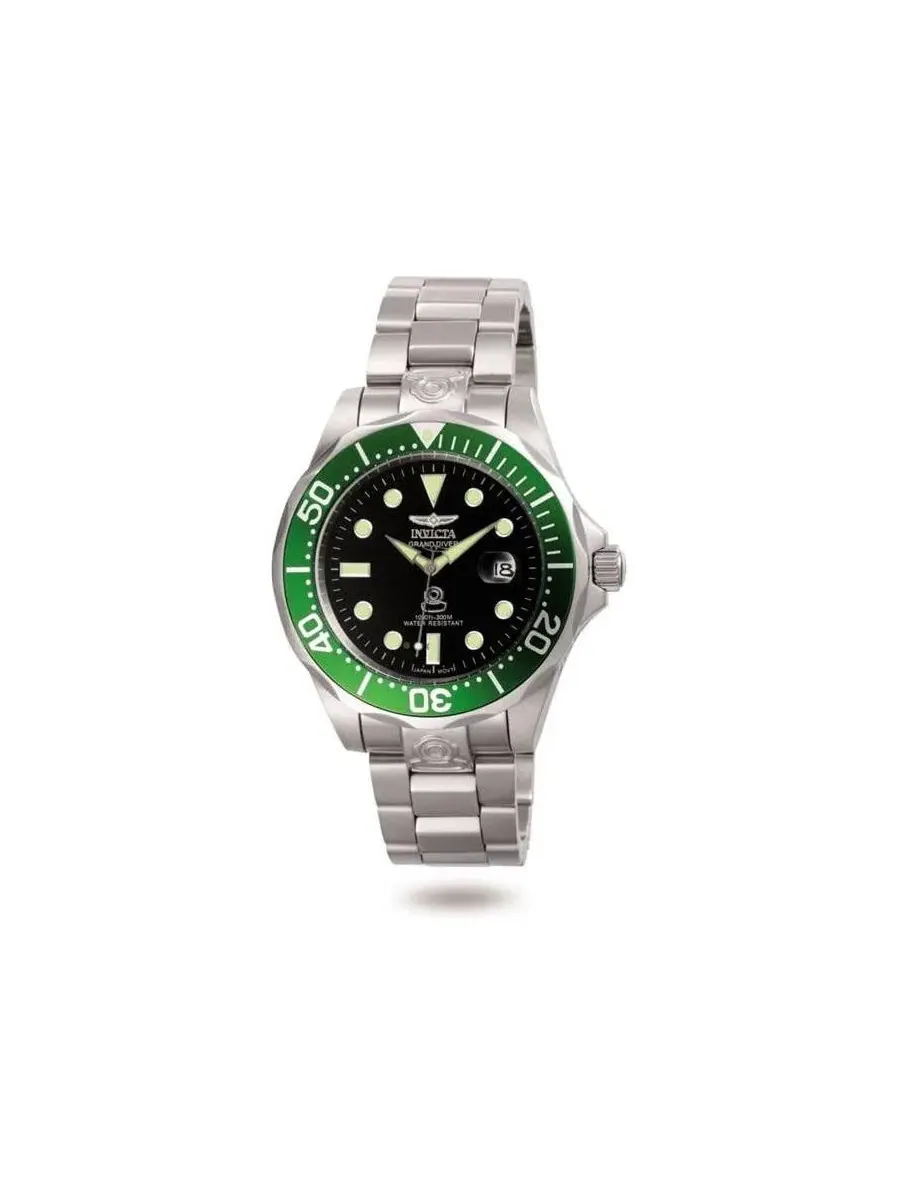 Мужские автоматические часы Pro Diver 3047 с черным циферблатом Invicta — изображение 2 из 3, оттенок серебряный
