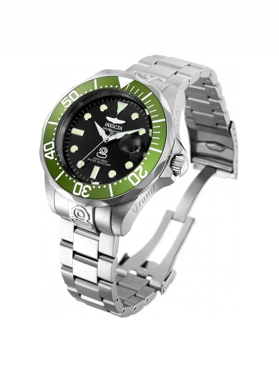Мужские автоматические часы Pro Diver 3047 с черным циферблатом Invicta — изображение 3 из 3, оттенок серебряный