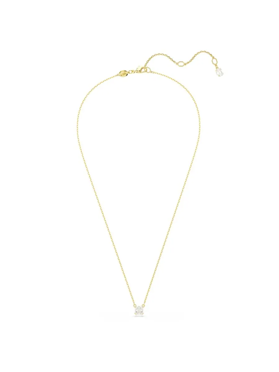 Кулон Stilla, квадратная огранка, белый цвет, позолота Swarovski — изображение 2 из 5, оттенок золото