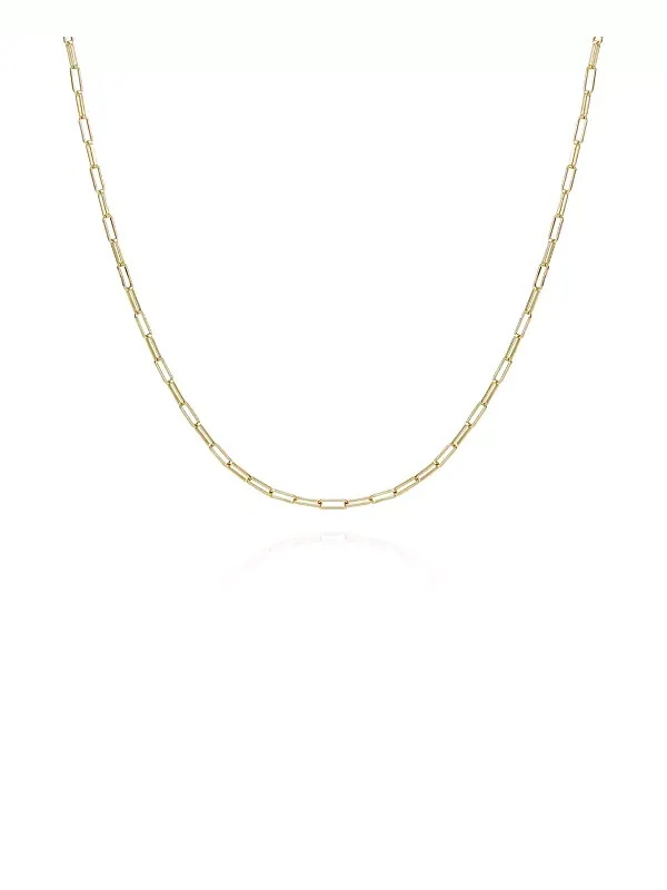 Золотистое ожерелье из звеньев цепи-скрепки Vince Camuto