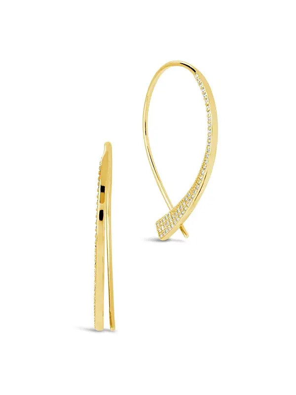 Серьги-Нити Carlotta с кубическим цирконием Sterling Forever — изображение 1 из 4, оттенок золото