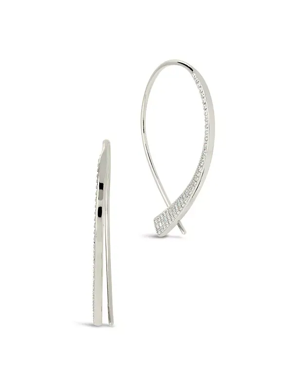 Серьги-Нити Carlotta с кубическим цирконием Sterling Forever — изображение 1 из 4, оттенок серебряный