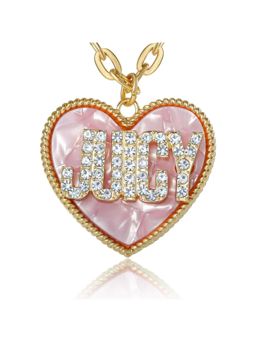 Кулон в виде сердца JUICY — изображение 6 из 9, оттенок золотистый/розовый