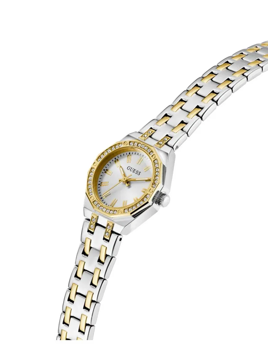 Женские часы с кварцевым механизмом, 25 мм, из нержавеющей стали GUESS — изображение 4 из 6, оттенок золото