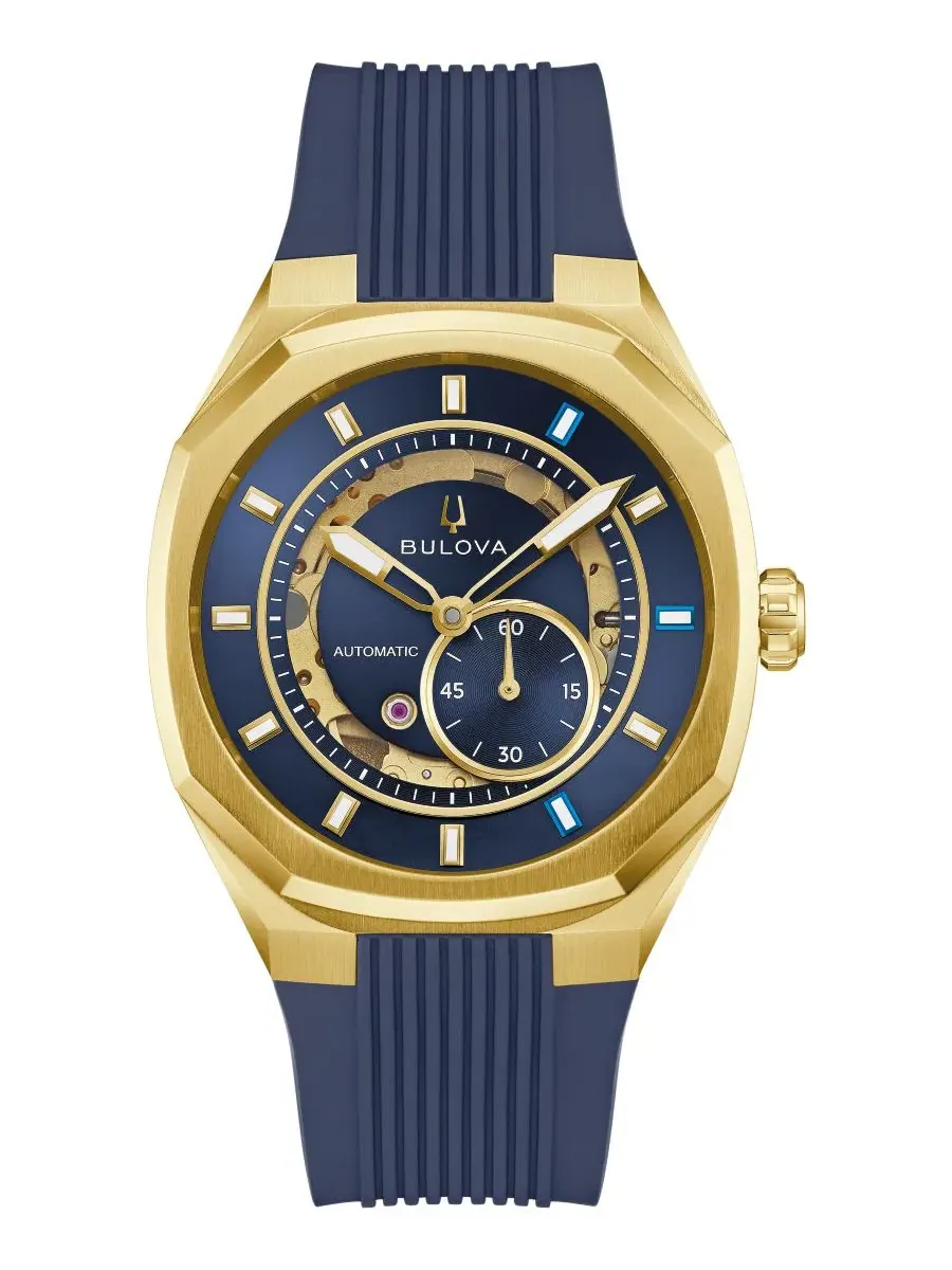 Мужские автоматические часы Marc Anthony, 40.5 мм Bulova — синий