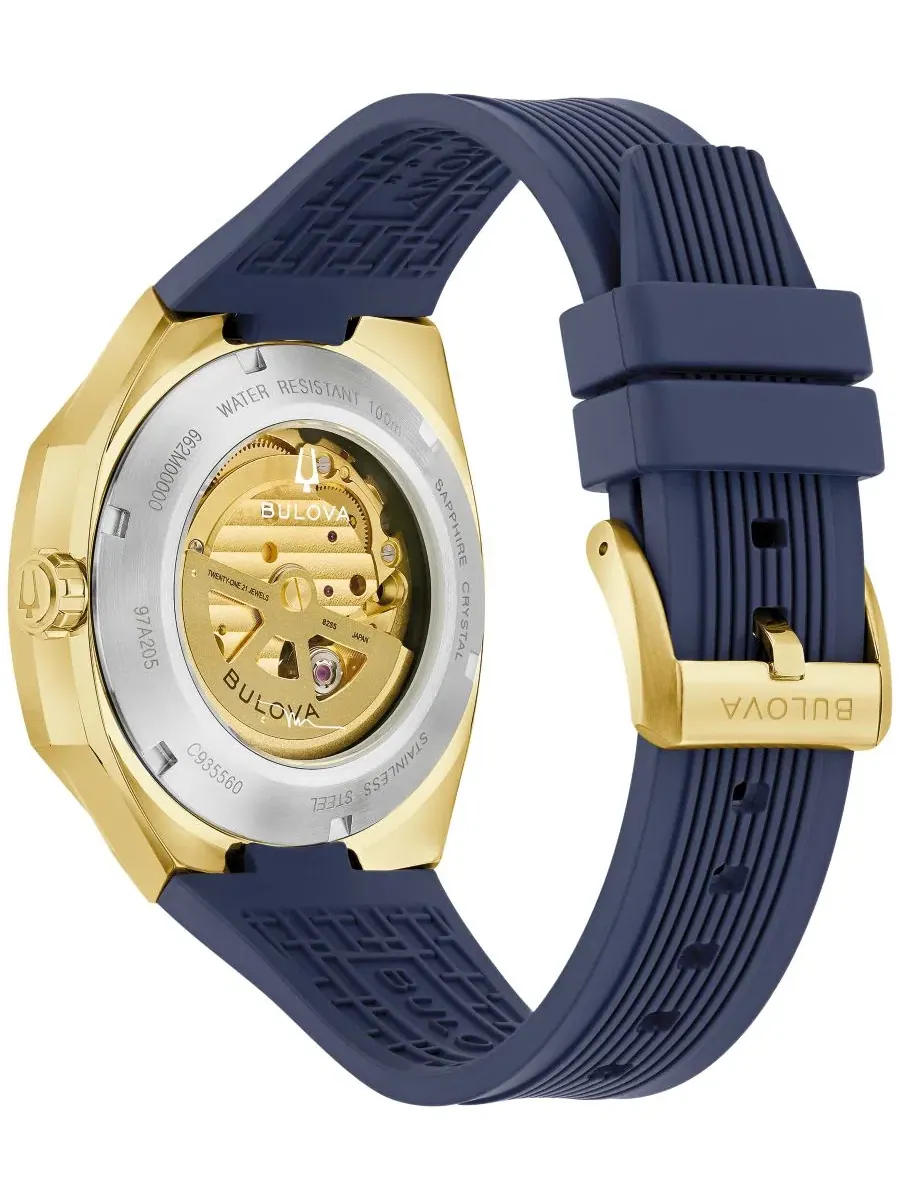 Мужские автоматические часы Marc Anthony, 40.5 мм Bulova — изображение 4 из 4, оттенок синий