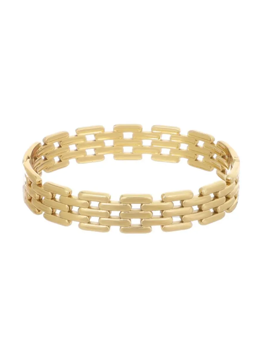 Браслет-цепочка с невидимой застежкой Gold Chain Cuff with Invisible Clasp ADORNIA — изображение 1 из 3, оттенок золото