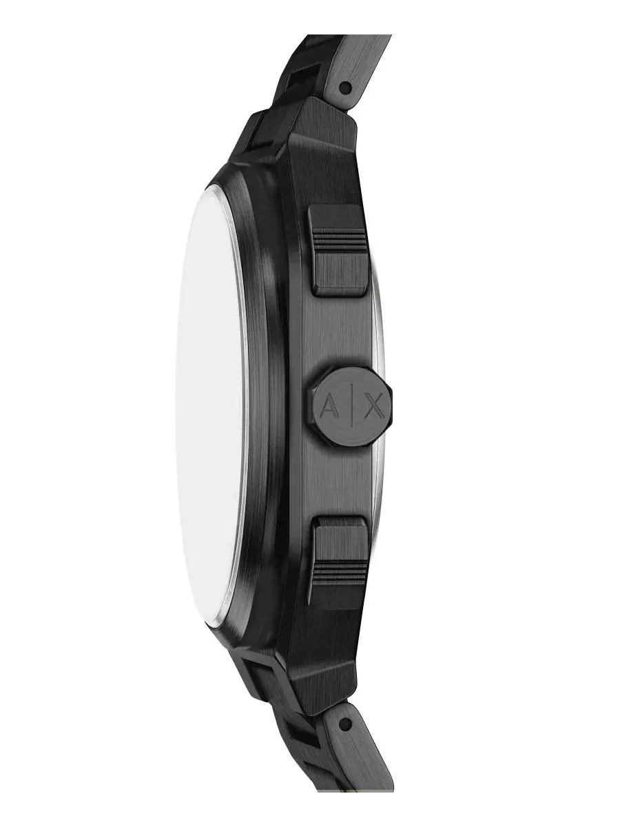 Мужские часы с двойным временем, 40 мм, модель Dual Time A|X Armani Exchange — изображение 4 из 5, оттенок черный