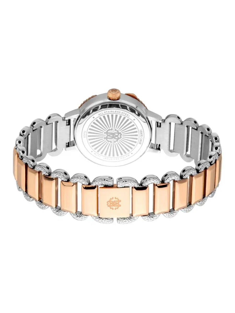 Женские часы Snake Core Quartz Two Tone с браслетом из стали Roberto Cavalli — изображение 2 из 3, оттенок серебряный