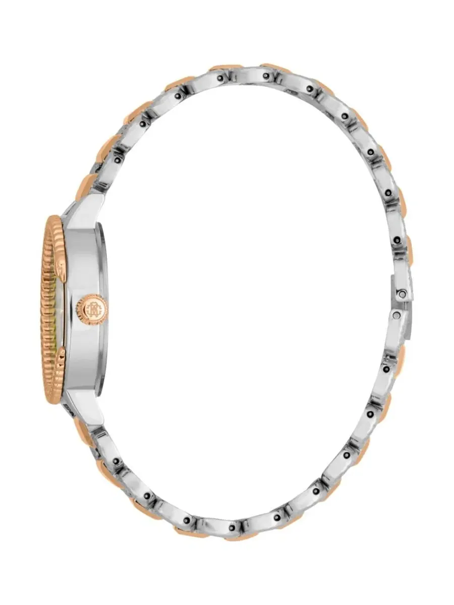 Женские часы Snake Core Quartz Two Tone с браслетом из стали Roberto Cavalli — изображение 3 из 3, оттенок серебряный