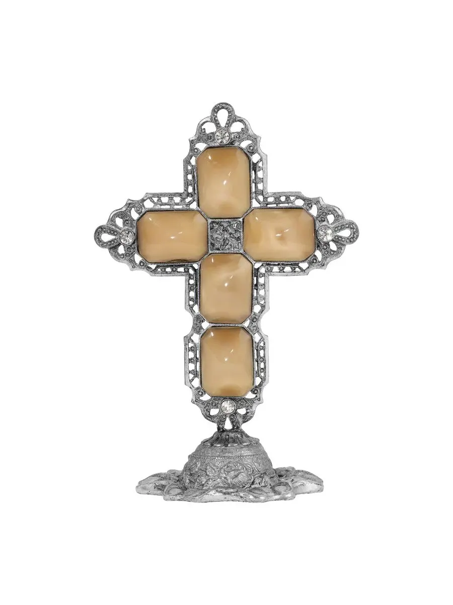 Декоративная подвеска Octagon Cross Symbols of Faith — бежевый