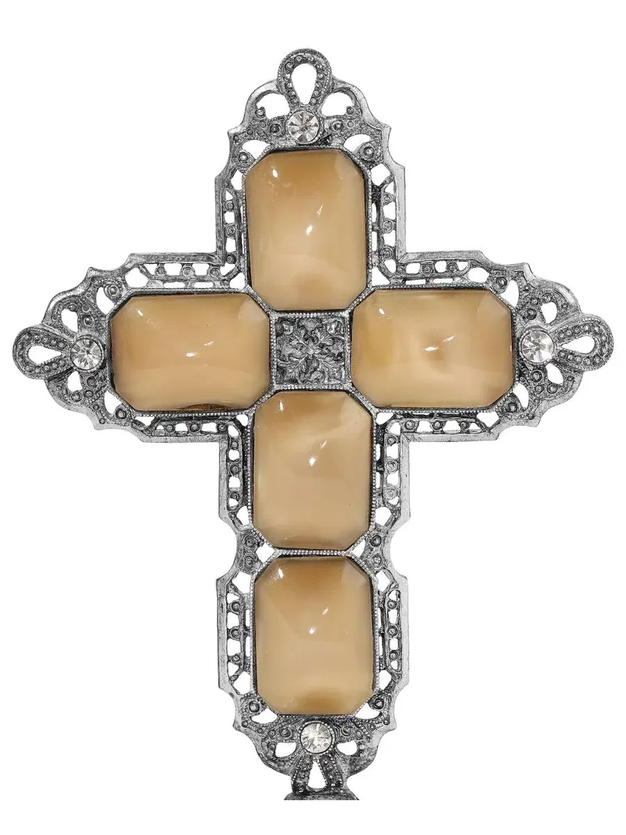 Декоративная подвеска Octagon Cross Symbols of Faith — изображение 2 из 3, оттенок бежевый