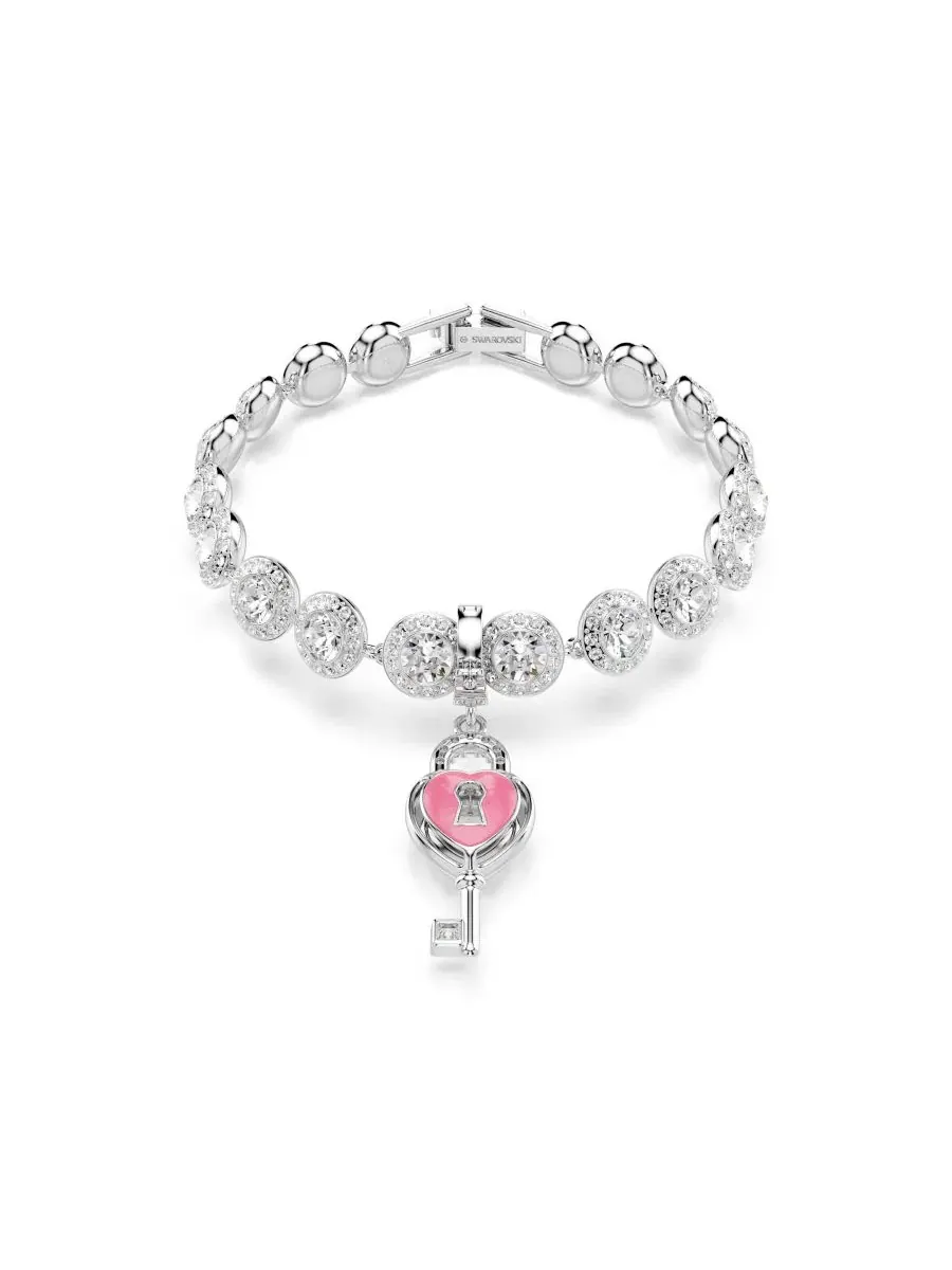 Подвески в виде ключа в форме сердца из смешанных металлов "Идиллия" Swarovski — изображение 9 из 9, оттенок серебряный
