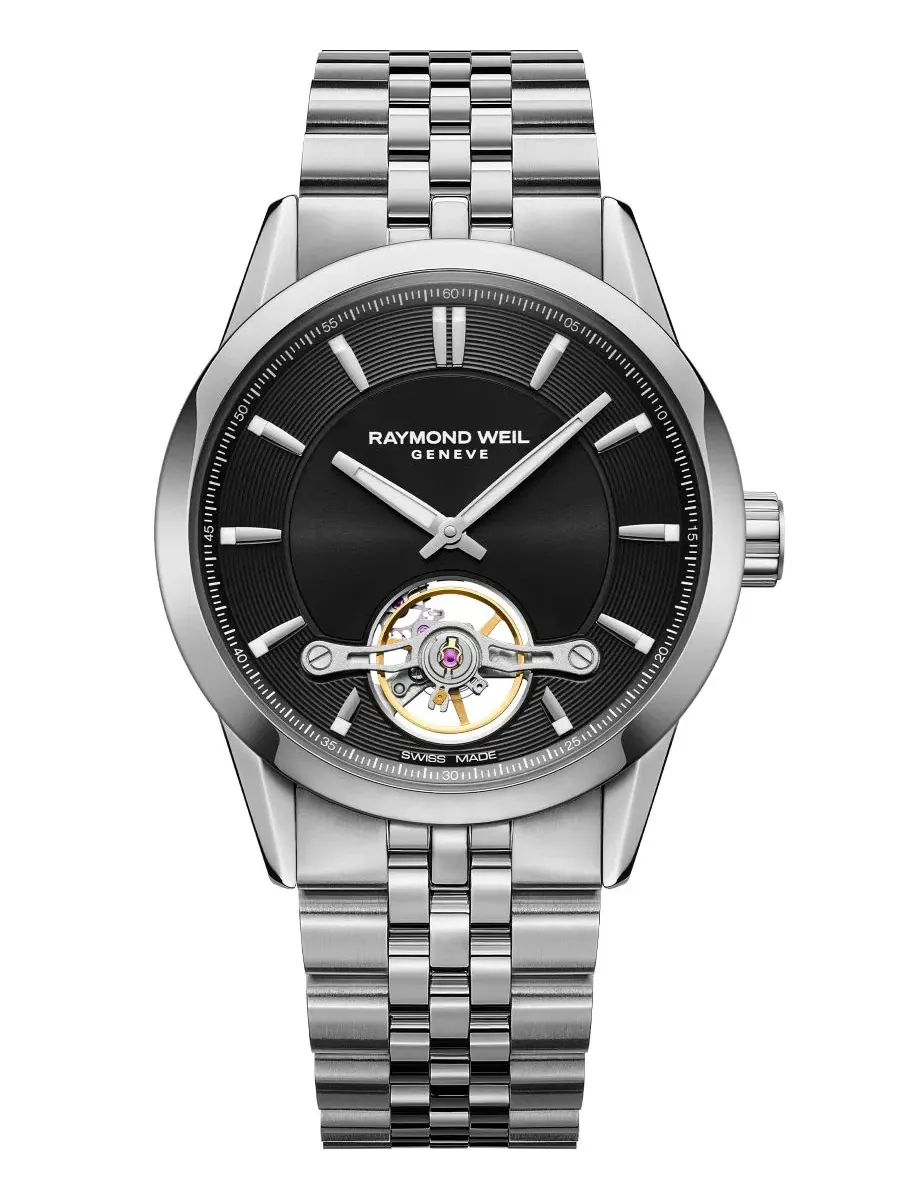 Мужские часы Freelancer из нержавеющей стали, 40 мм Raymond Weil — изображение 1 из 3, оттенок черный