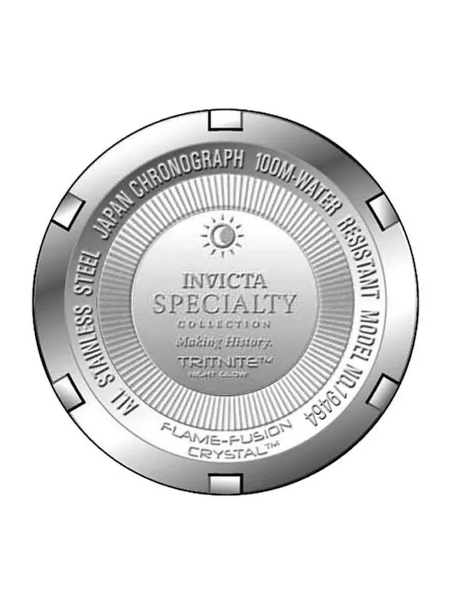 Мужские кварцевые часы-хронограф 19464 Specialty с циферблатом Invicta — изображение 3 из 3, оттенок серебряный