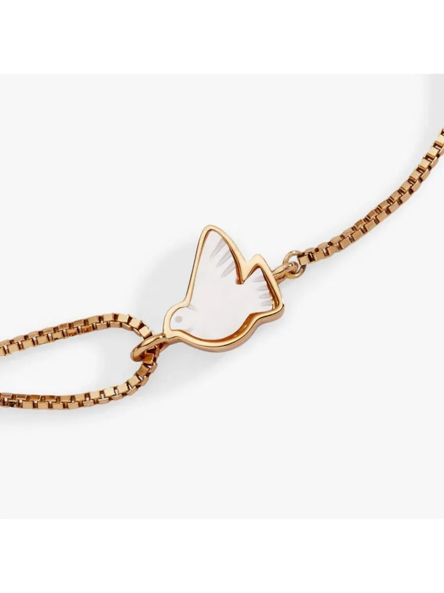 Браслет-цепочка Dove 'Peace' из перламутра Alex And Ani — изображение 2 из 3, оттенок нет цвета