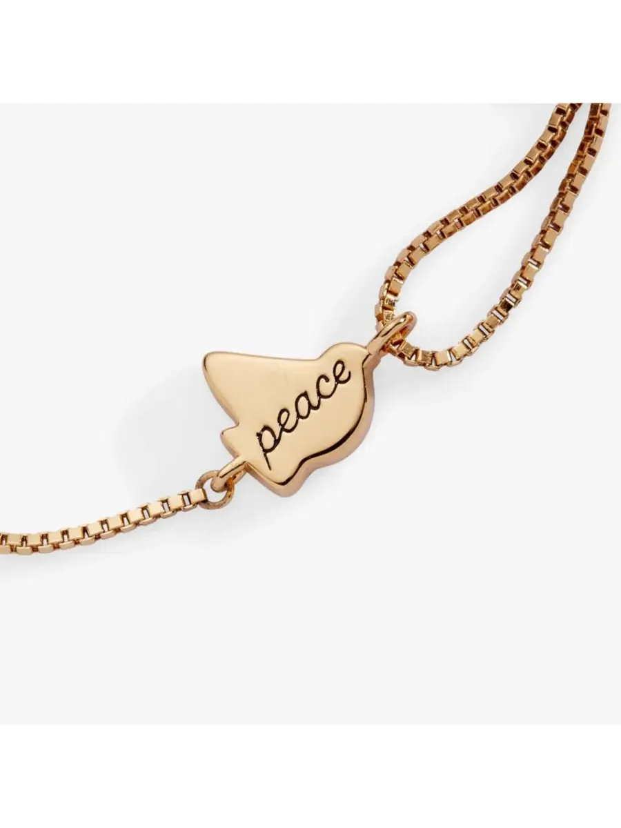 Браслет-цепочка Dove 'Peace' из перламутра Alex And Ani — изображение 3 из 3, оттенок нет цвета