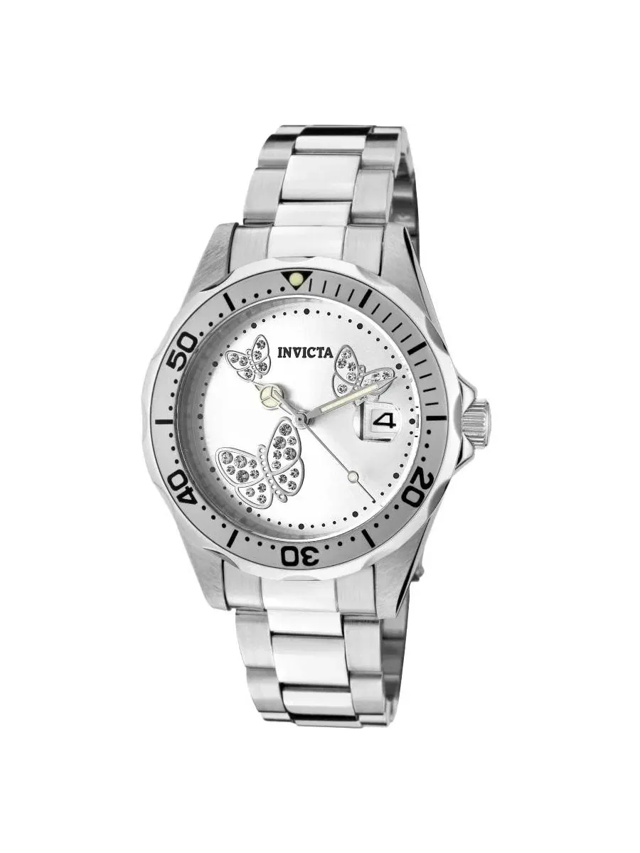 Мужские кварцевые часы Angel 12503 с 3 стрелками и металлическим циферблатом Invicta, нержавеющая — изображение 2 из 3
