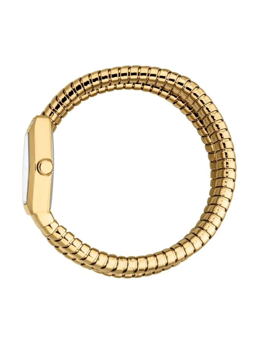 Женские часы Romina Quartz IP Stainless Steel Bracelet Watch Just Cavalli — изображение 3 из 3, оттенок золотистый