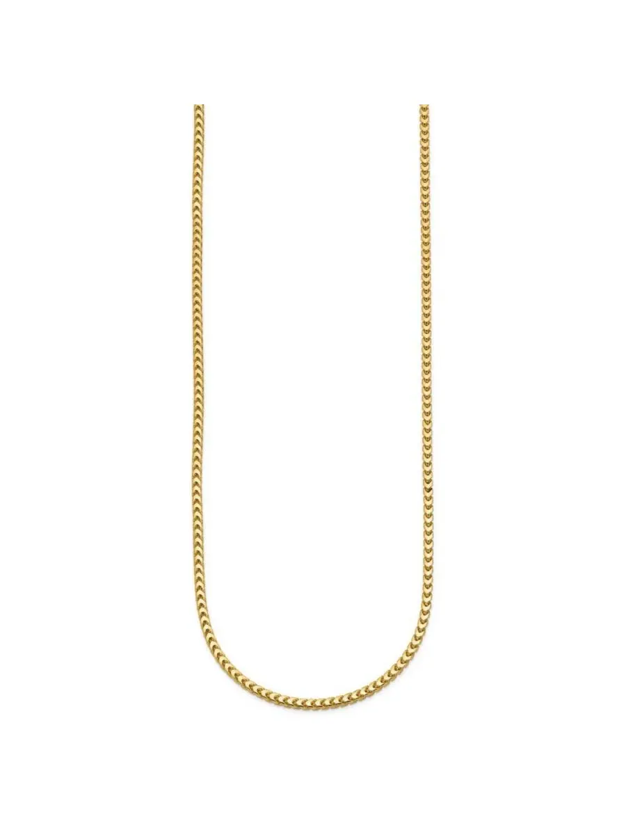 Браслет-цепь плетения франко из желтого золота 18 карат, 18 см Curata Jewelry — изображение 3 из 7, оттенок нет цвета