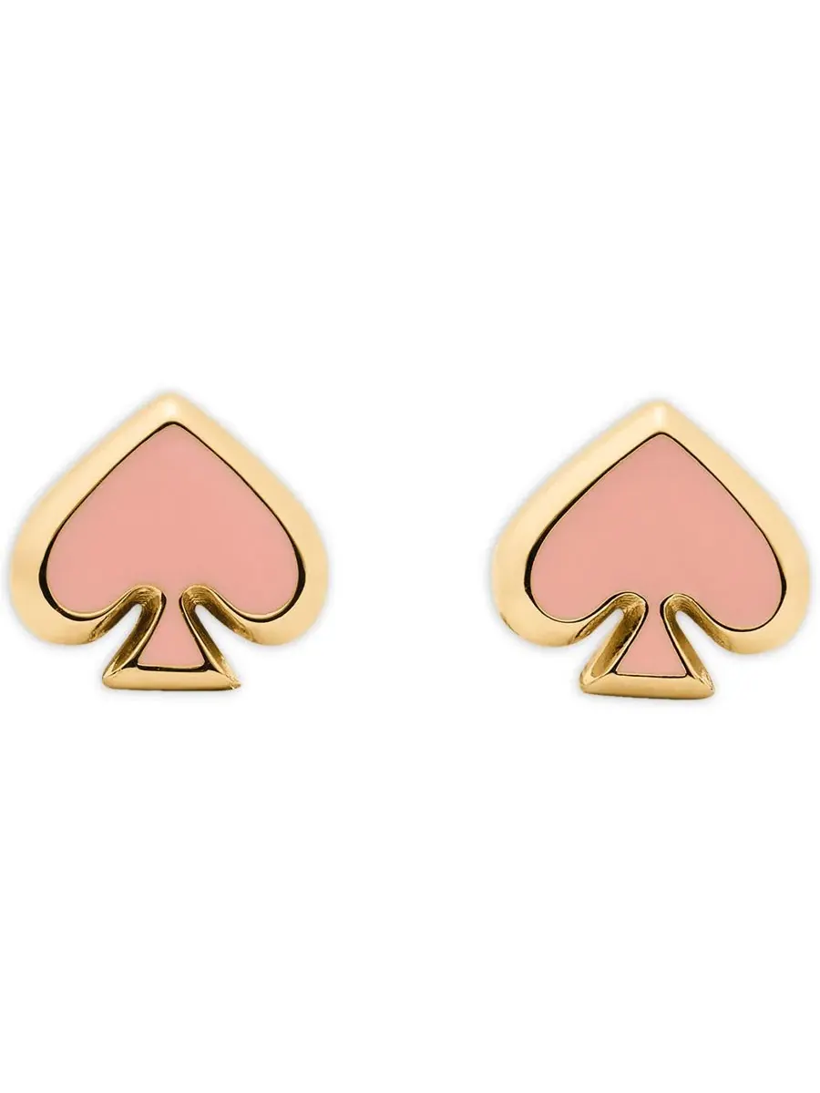 Серьги-пусеты с эмалью Spade kate spade new york — изображение 1 из 4, оттенок розовый