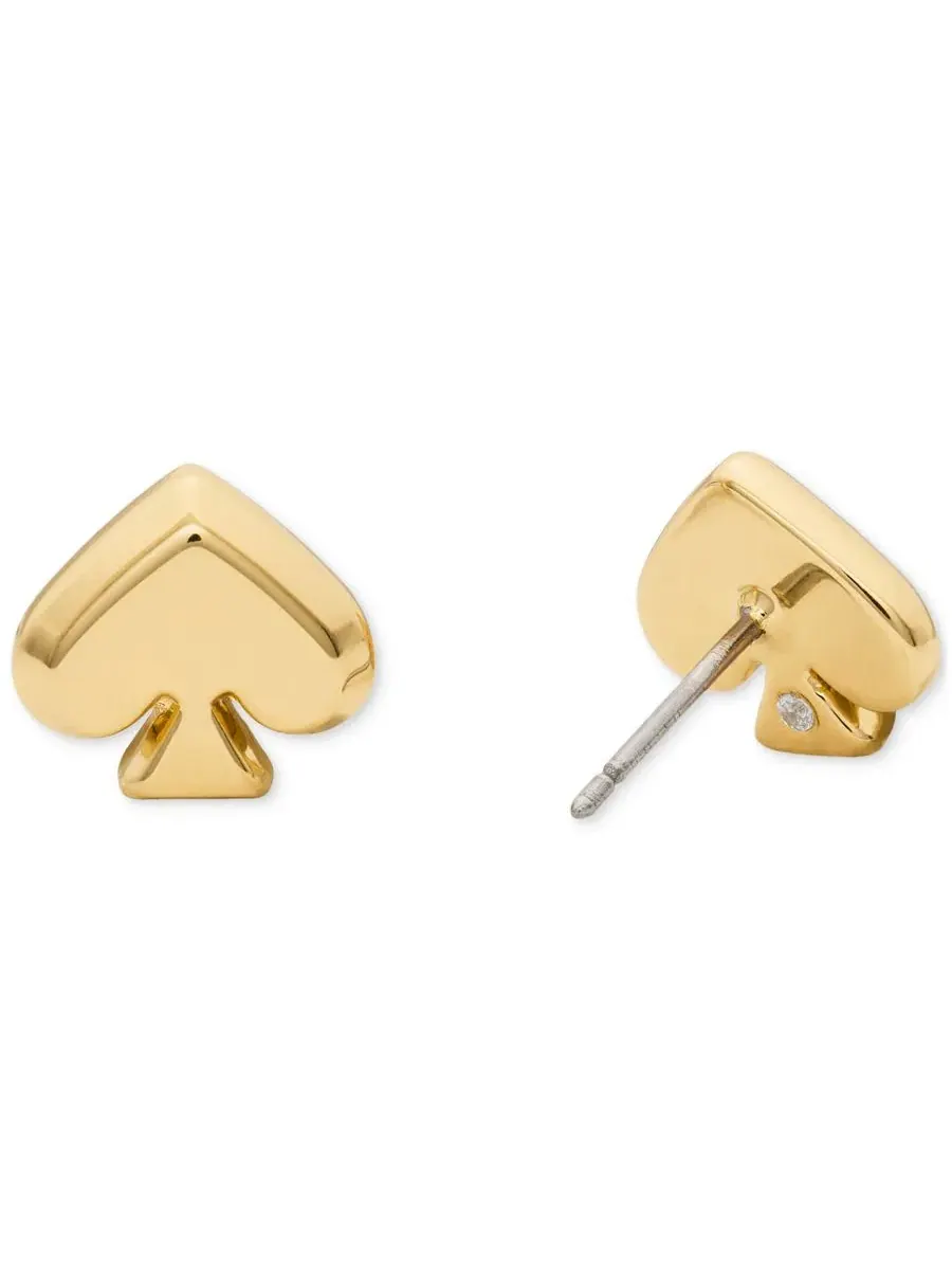 Серьги-пусеты с эмалью и кристаллами, модель Spade kate spade new york — изображение 1 из 3, оттенок желтый