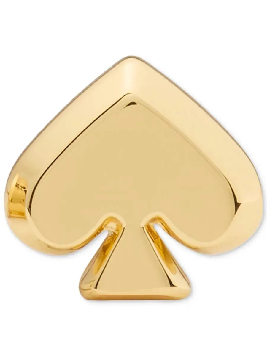 Серьги-пусеты с эмалью и кристаллами, модель Spade kate spade new york — изображение 2 из 3, оттенок желтый