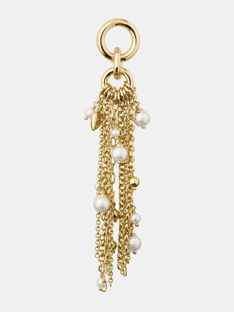 Серьги-люстры с кистями Chain Reaction Tassel Chandelier kate spade new york — изображение 2 из 3, оттенок бежевый