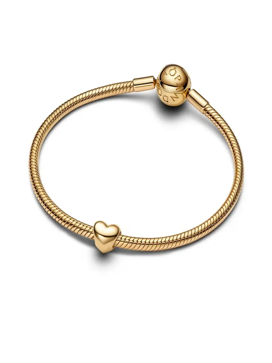Подвеска-сердце с покрытием из золота, модель Be Love Pandora — изображение 3 из 3, оттенок золото