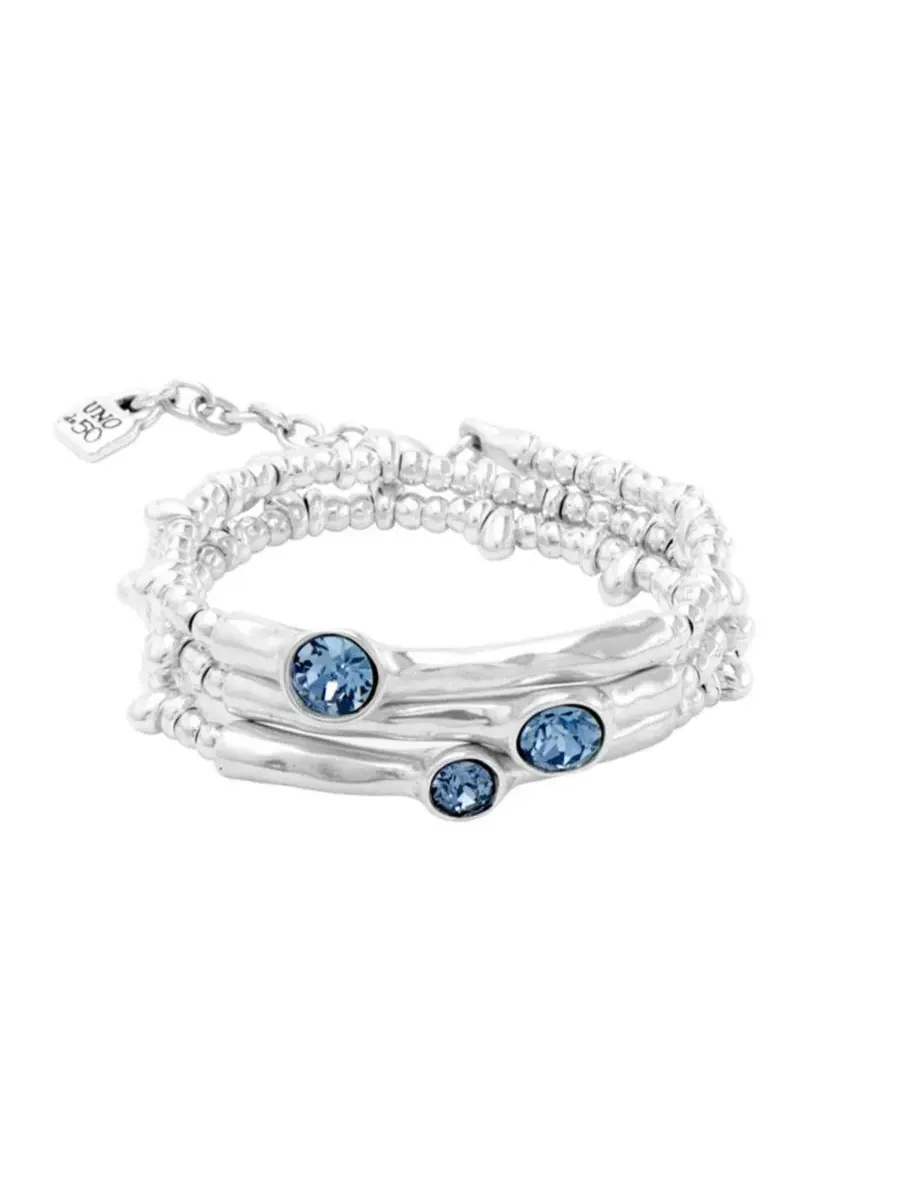 Браслет с кристаллами Swarovski UNOde50 — изображение 1 из 4, оттенок синий