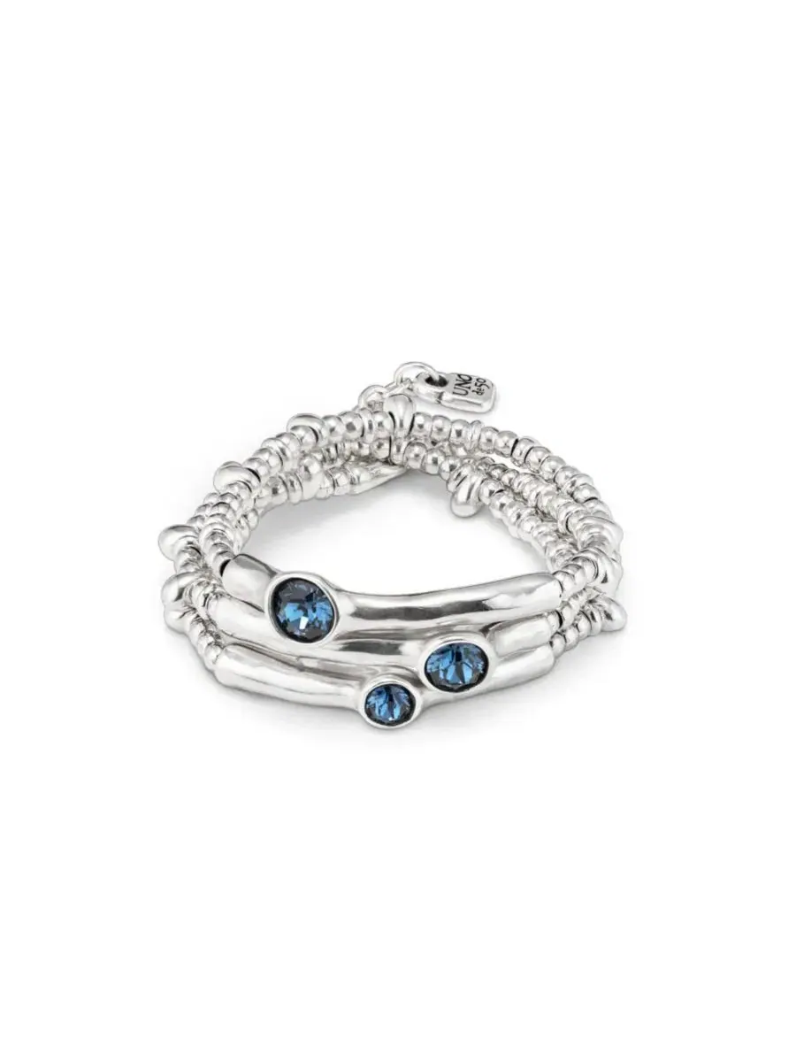 Браслет с кристаллами Swarovski UNOde50 — изображение 2 из 4, оттенок синий