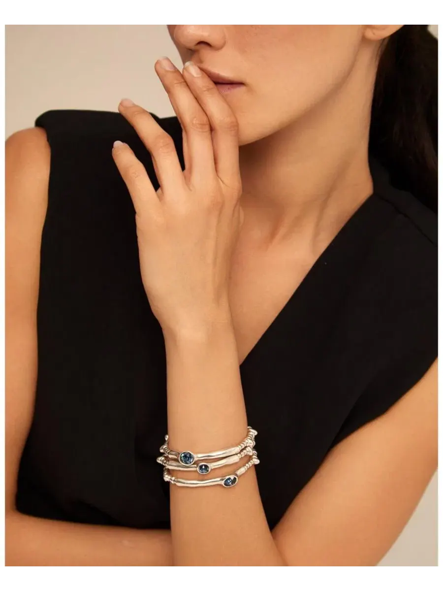 Браслет с кристаллами Swarovski UNOde50 — изображение 4 из 4, оттенок синий