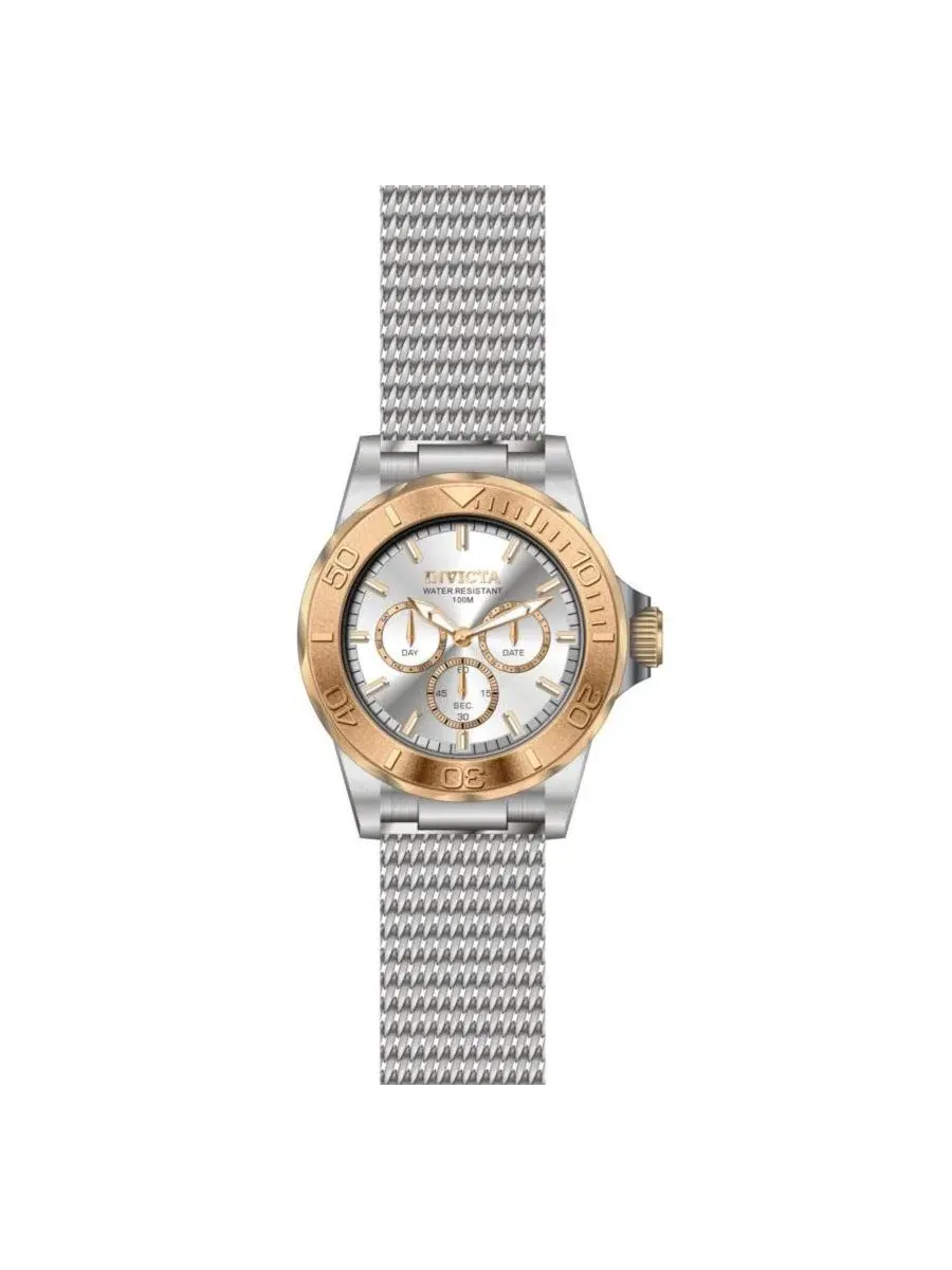 Мужские часы Pro Diver Chronograph 44 мм, хронограф, сталь, серебристый циферблат Invicta — изображение 2 из 3