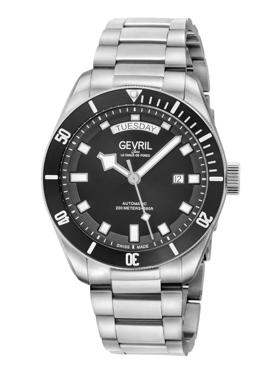 Мужские часы с автоподзаводом Yorkville Swiss Automatic Bracelet Gevril