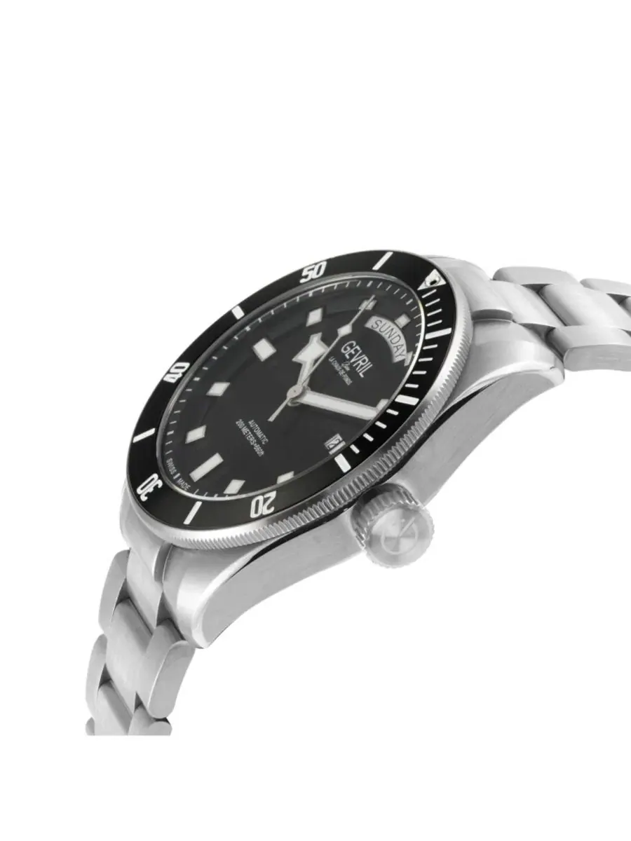 Мужские часы с автоподзаводом Yorkville Swiss Automatic Bracelet Gevril — изображение 2 из 3, оттенок серебряный