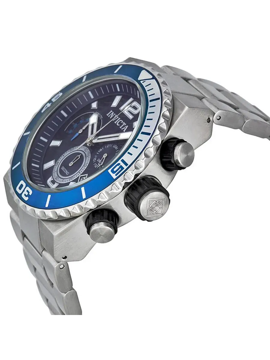 Мужские часы Pro Diver Quartz Blue Dial Invicta — изображение 2 из 3, оттенок серебряный