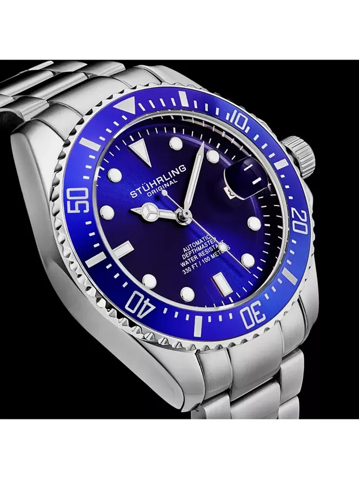Мужские японские часы для дайвинга Seiko NH35 с автоматическим подзаводом, браслет из нержавеющей — изображение 3 из 3