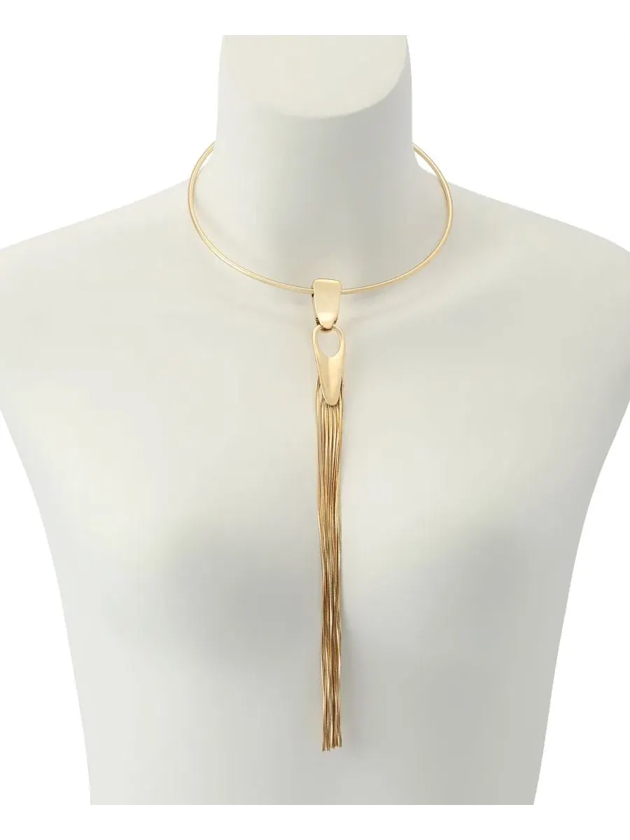 Ожерелье с бахромой Gold Fringe Wire Collar Robert Lee Morris Soho — изображение 4 из 4, оттенок золото