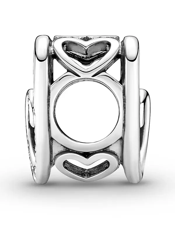 Подвеска из стерлингового серебра в виде переплетенных бесконечных сердец Pandora — изображение 3 из 4, оттенок серебряный