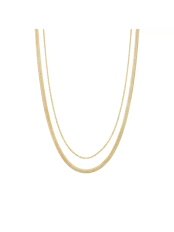 Многослойное ожерелье-змея Габби Bearfruit Jewelry — изображение 1 из 4, оттенок золото