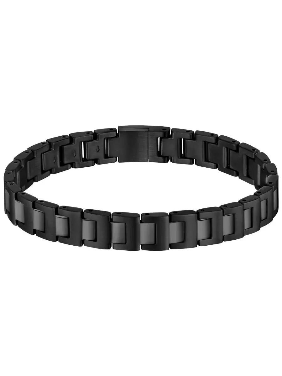 Тонкий браслет из нержавеющей стали с ионным покрытием Candor Ionic Plated Hugo Boss — изображение 2 из 2, оттенок черный