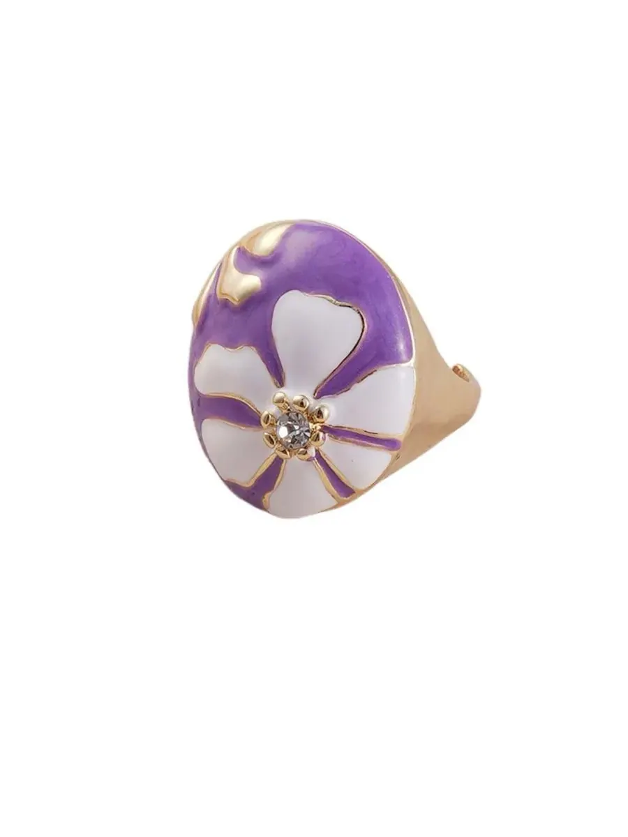 Женское кольцо The Hana Statement Ring Sohi — изображение 2 из 7, оттенок фиолетовый
