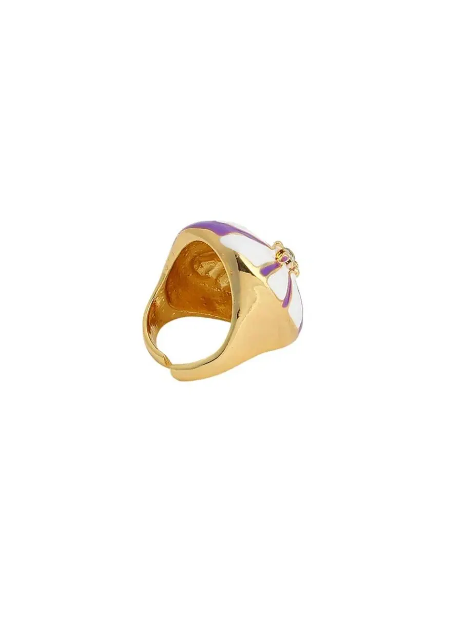 Женское кольцо The Hana Statement Ring Sohi — изображение 6 из 7, оттенок фиолетовый