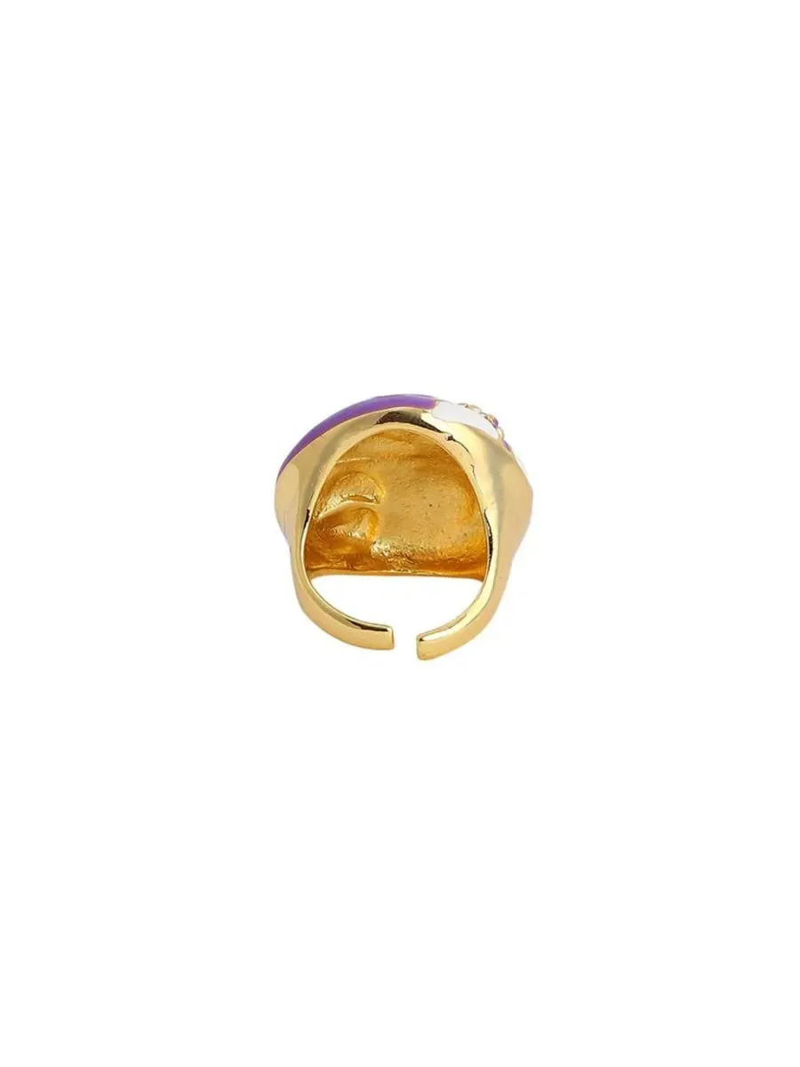 Женское кольцо The Hana Statement Ring Sohi — изображение 7 из 7, оттенок фиолетовый