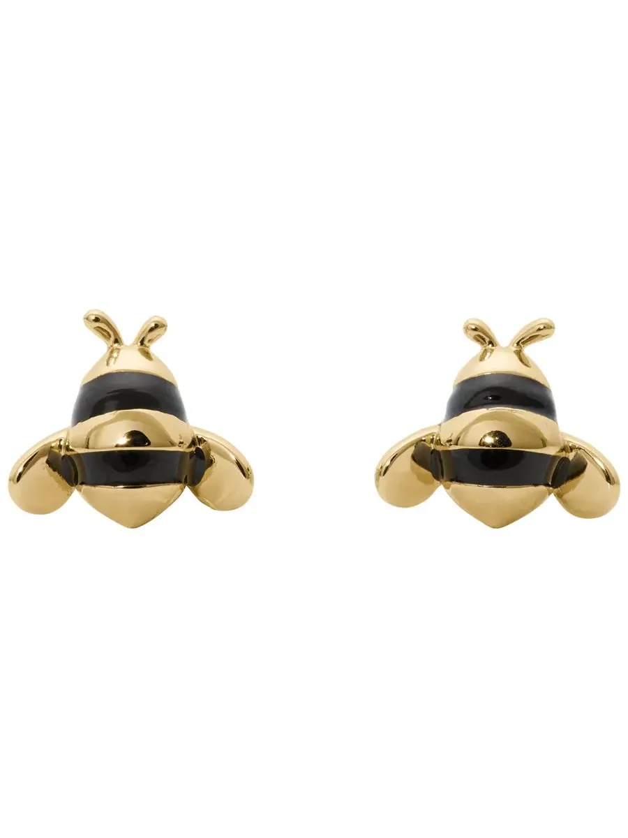 Серьги-гвоздики «Пчела» в золотистом цвете, модель Summer Daze Kate Spade New York — изображение 1 из 3, оттенок мульти